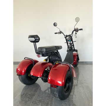 Elektrická tříkolka Lera Scooters C4 1000W Červená