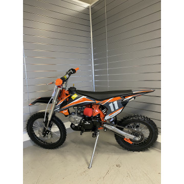 Pitbike Leramotors Shark 125ccm E-Start 4T 17"/14" Oranžová