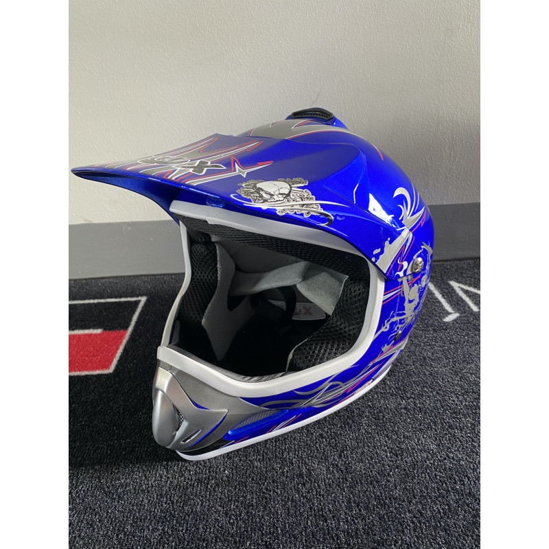 Dětská motokrosová helma Nitro PHX Pro - Modrá