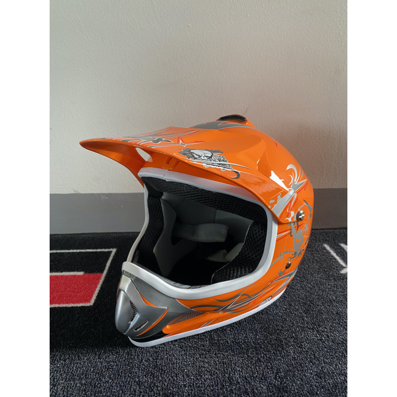 Dětská motokrosová helma Nitro PHX Pro - Oranžová