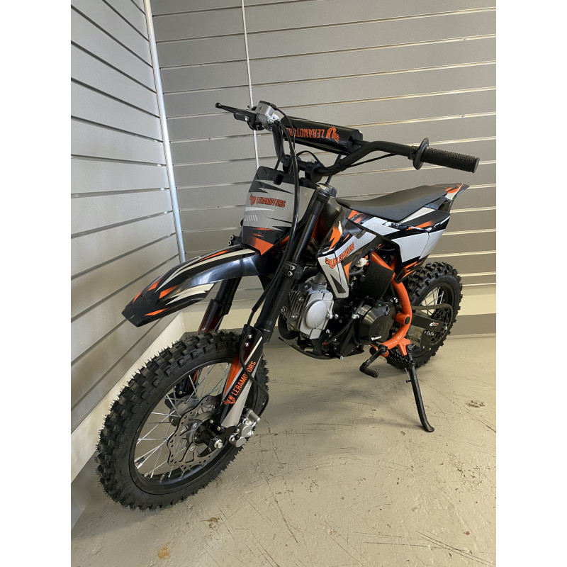 Pitbike Leramotors Cannon 125ccm 4T 14"/12" E-Start Oranžová