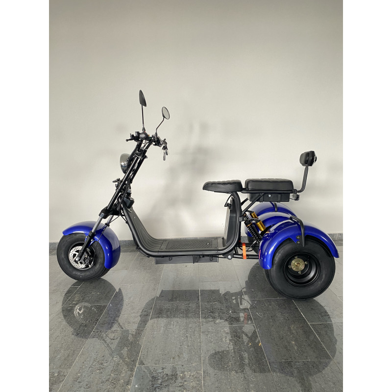 Elektrická tříkolka Lera Scooters C4 1000W Modrá