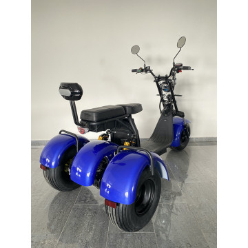 Elektrická tříkolka Lera Scooters C4 1000W Modrá