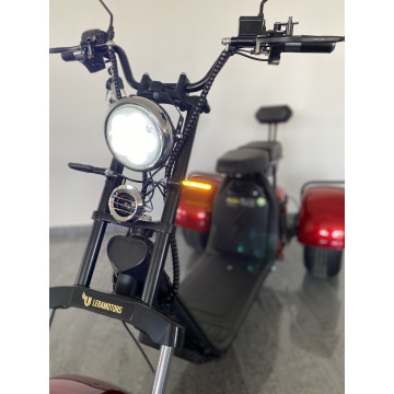 Elektrická tříkolka Lera Scooters C4 1000W Červená