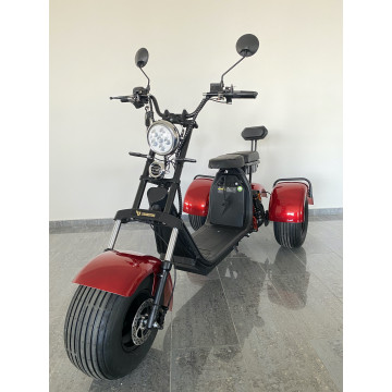 Elektrická tříkolka Lera Scooters C4 1000W Červená