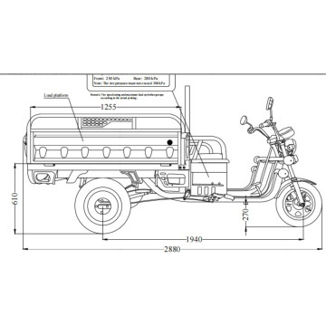 Nákladní Elektrická Tříkolka Leramotors Cargo G1 1000W COC